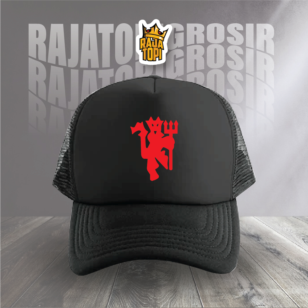 Topi jaring bola/ topi club bola /Logo Manchester United