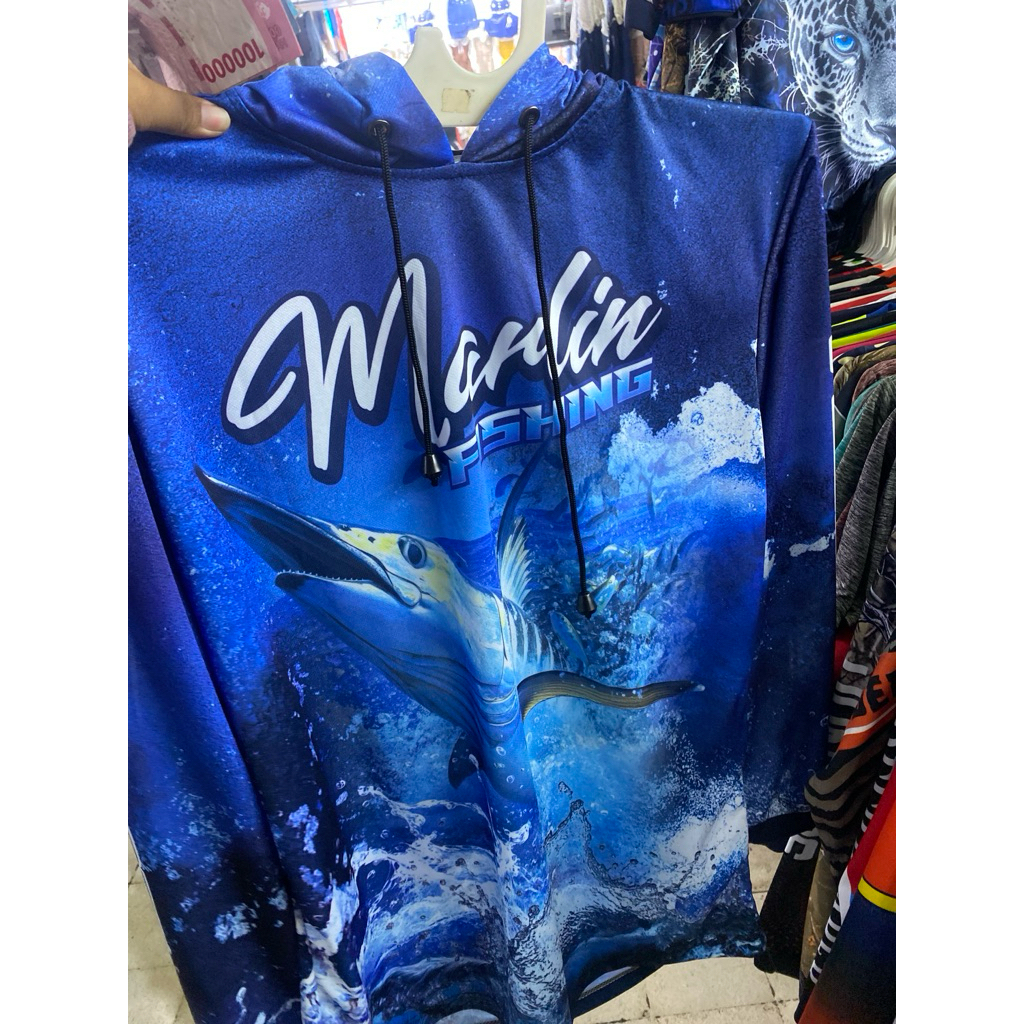 Jersey kaos mancing mania | Jersey kupluk fishing dewasa | lengan panjang