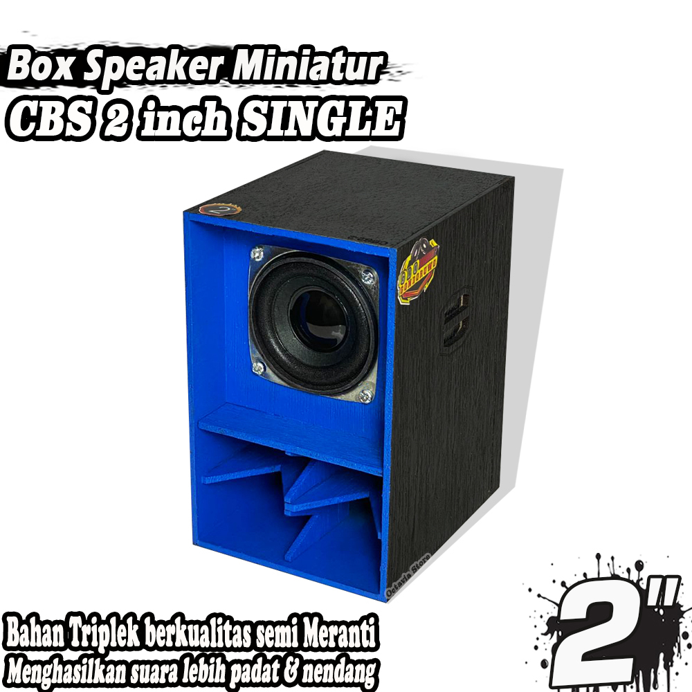 Box Speaker Miniatur CBS 2 INCH Biru
