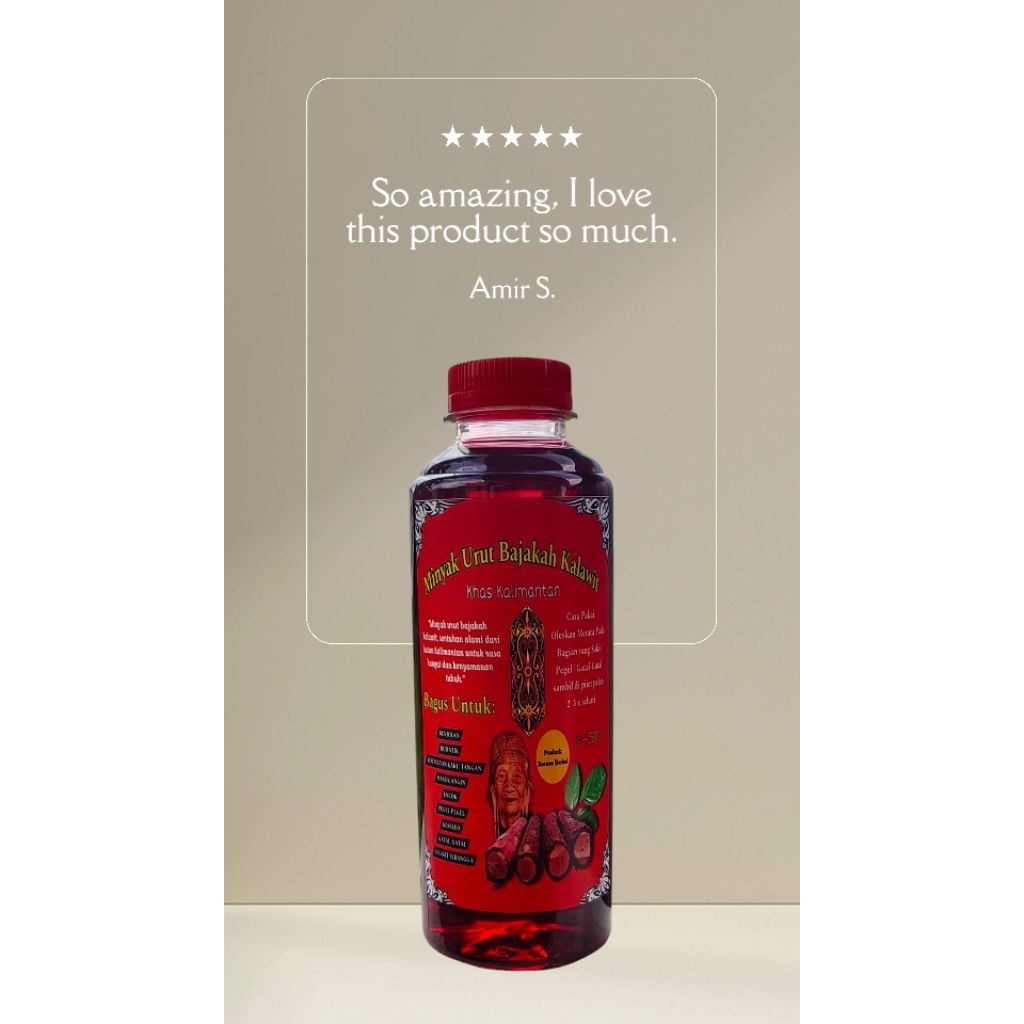 minyak urut bajakah sakit pinggang