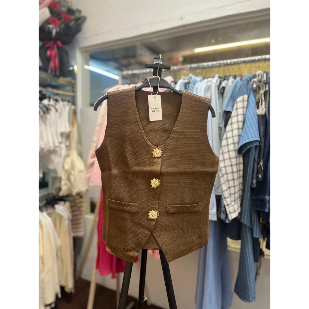 vest rajut wanita baju wanita import bangkok/Thailand