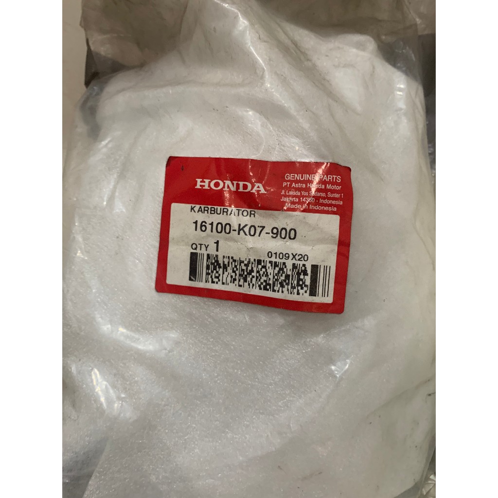 KARBU KARBURATOR CARBURATOR ASSY HONDA BLADE NEW ORIGINAL ORI ASLI AHM 16100-K07-900