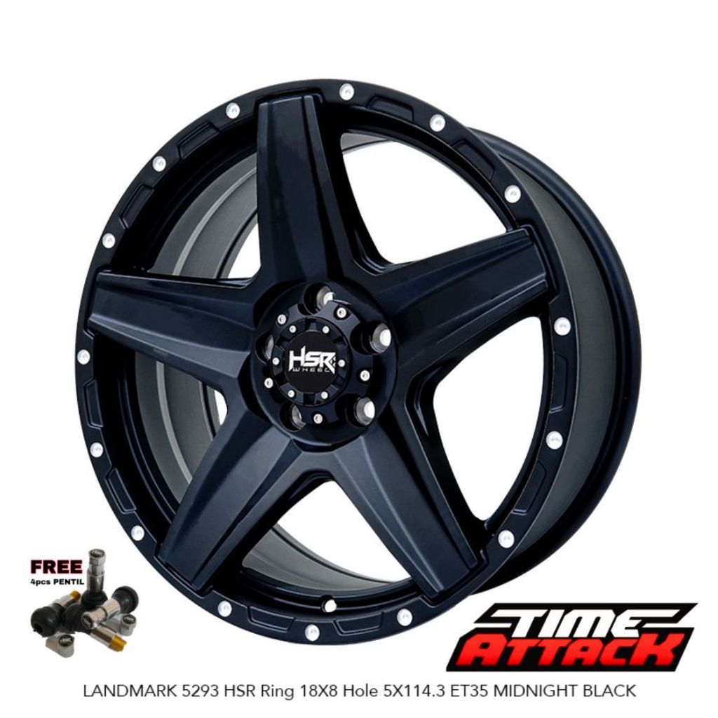 Velg Mobil Mitsubishi Xforce Ring 18 HSR WHEEL Tipe Landmark Velg Hsr R18