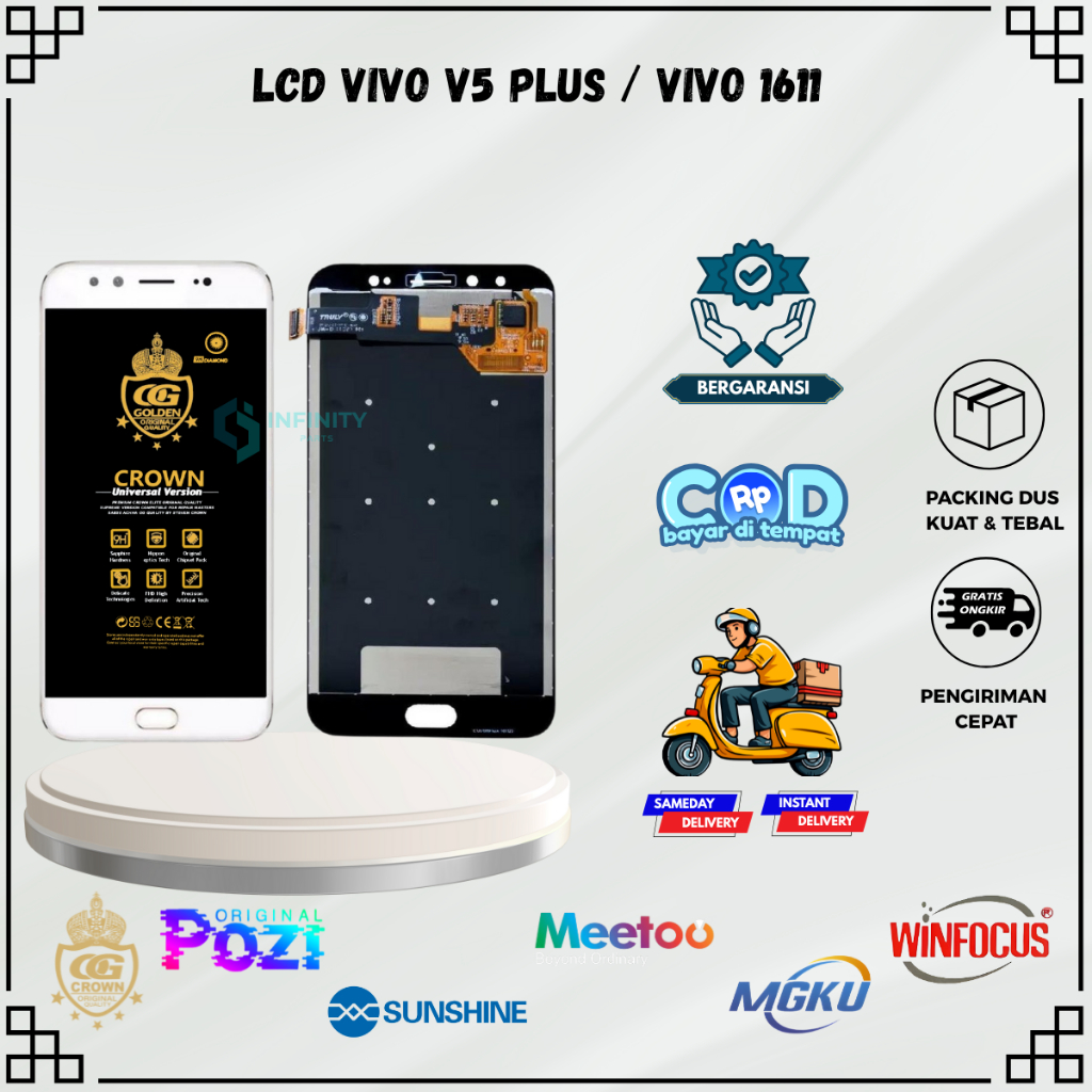 LCD VIVO V5 PLUS / VIVO 1611 TOUCHSCREEN FULLSET COMPLETE ORIGINAL