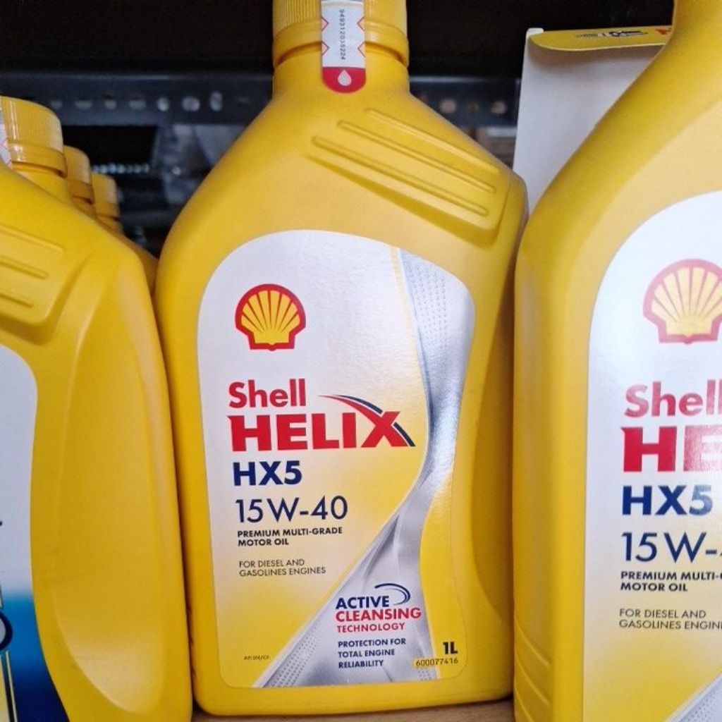 Oli motor Shell Helix, 1 liter,  HX5 15W-40, 100% ORIGINAL