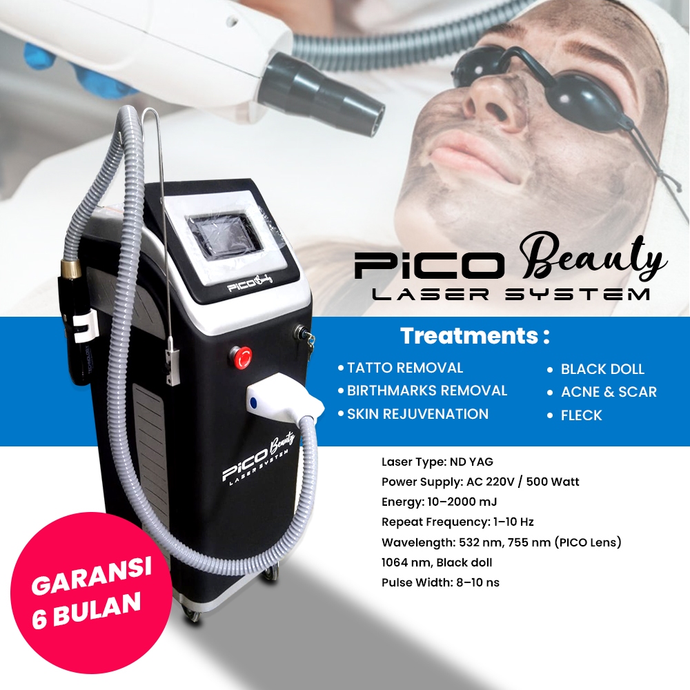 Bergaransi PICO Laser ND-YAG Tatoo removal Skin Rejuv