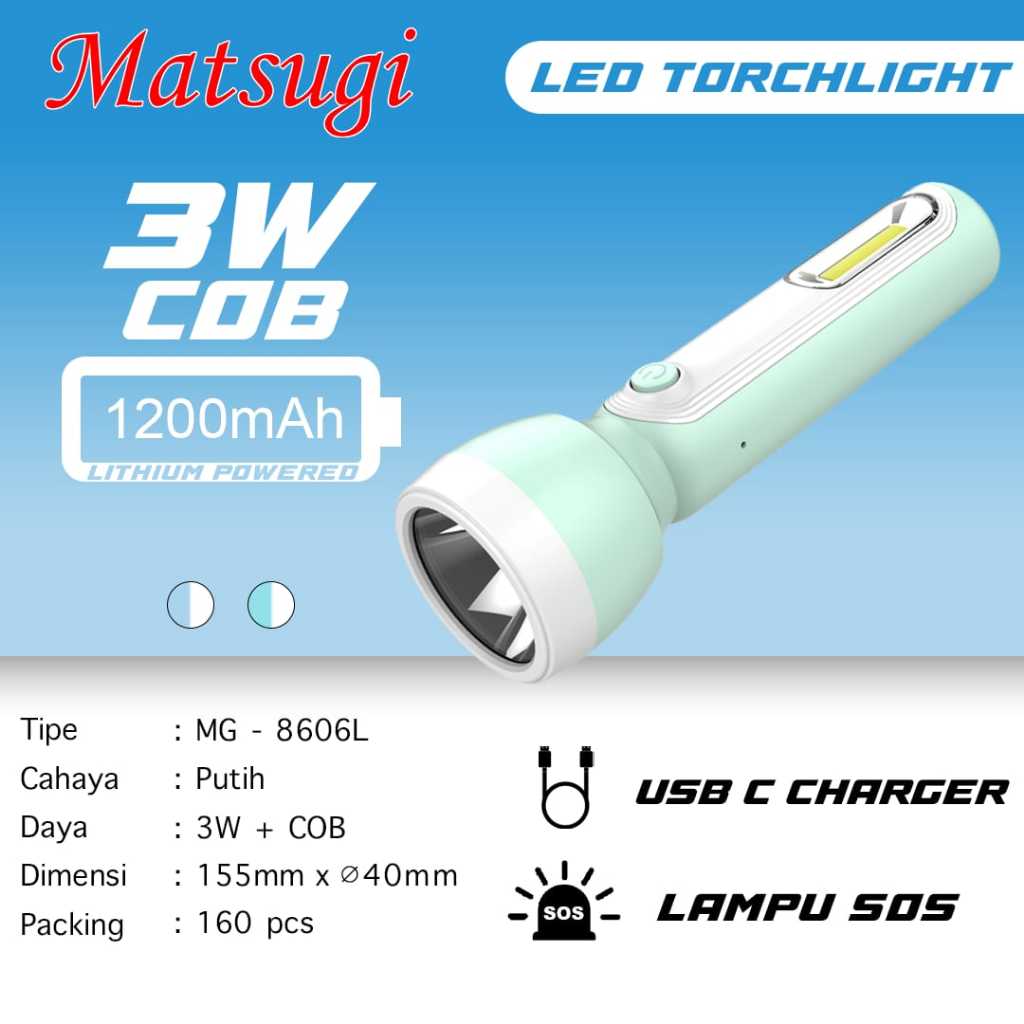Matsugi Senter 3W Tipe MG 8606 L