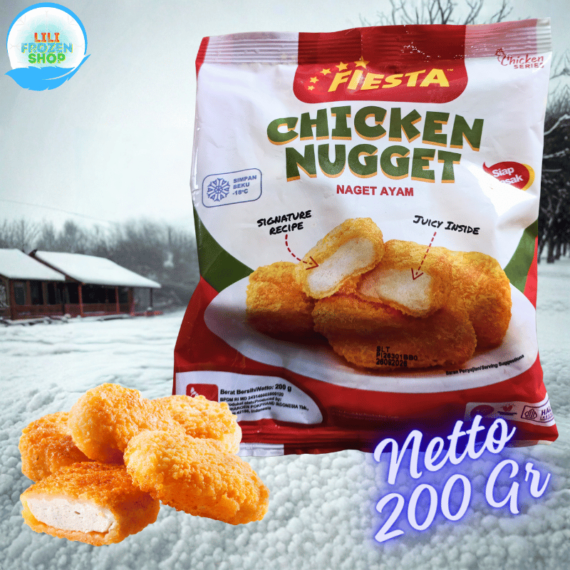 Fiesta Chicken Nugget 200 gr - Frozenfood Nugget Ayam Berkualitas Premium