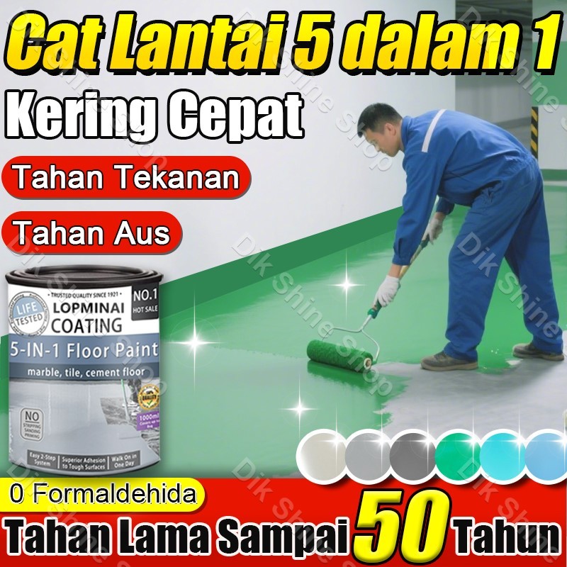 Cat epoxy lantai semen Cat lantai epoxy Self-leveling Tahan Air & Aus Berlaku untuk Bengkel Gudang