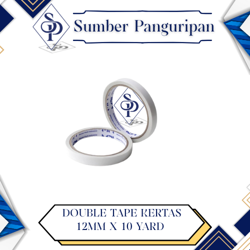 Double Tape 12 mm MPI - Double Tape Kertas 12mm Mpi