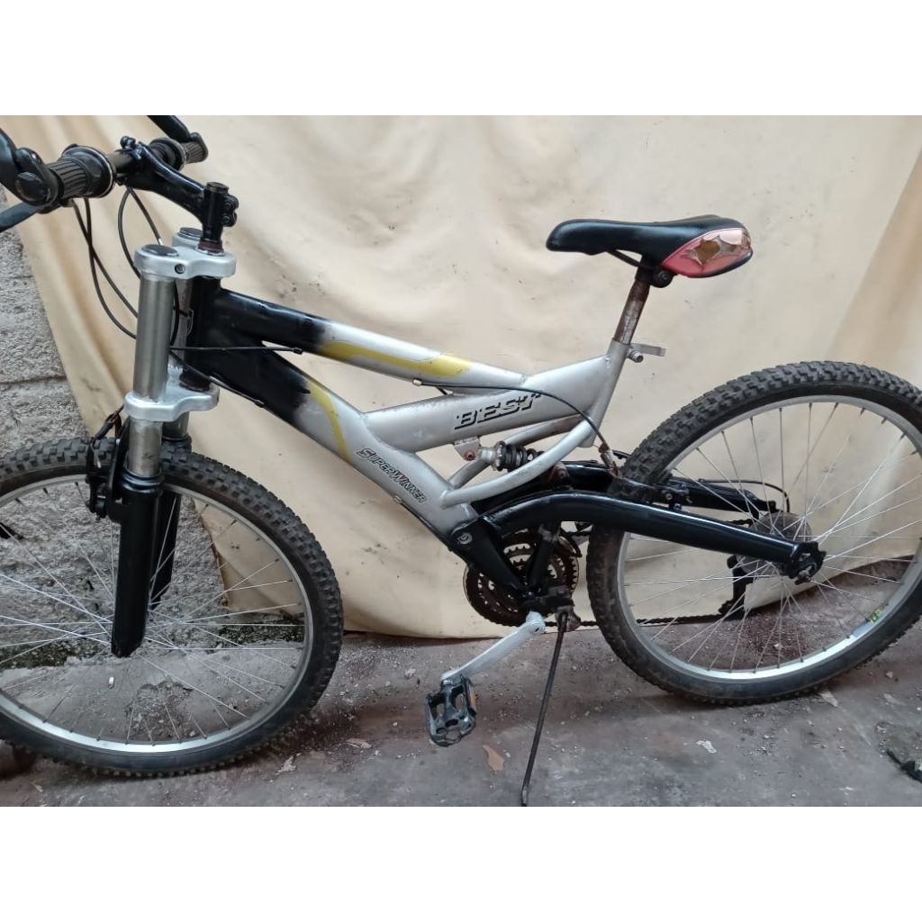 sepeda gunung jadul 26" full suspensi