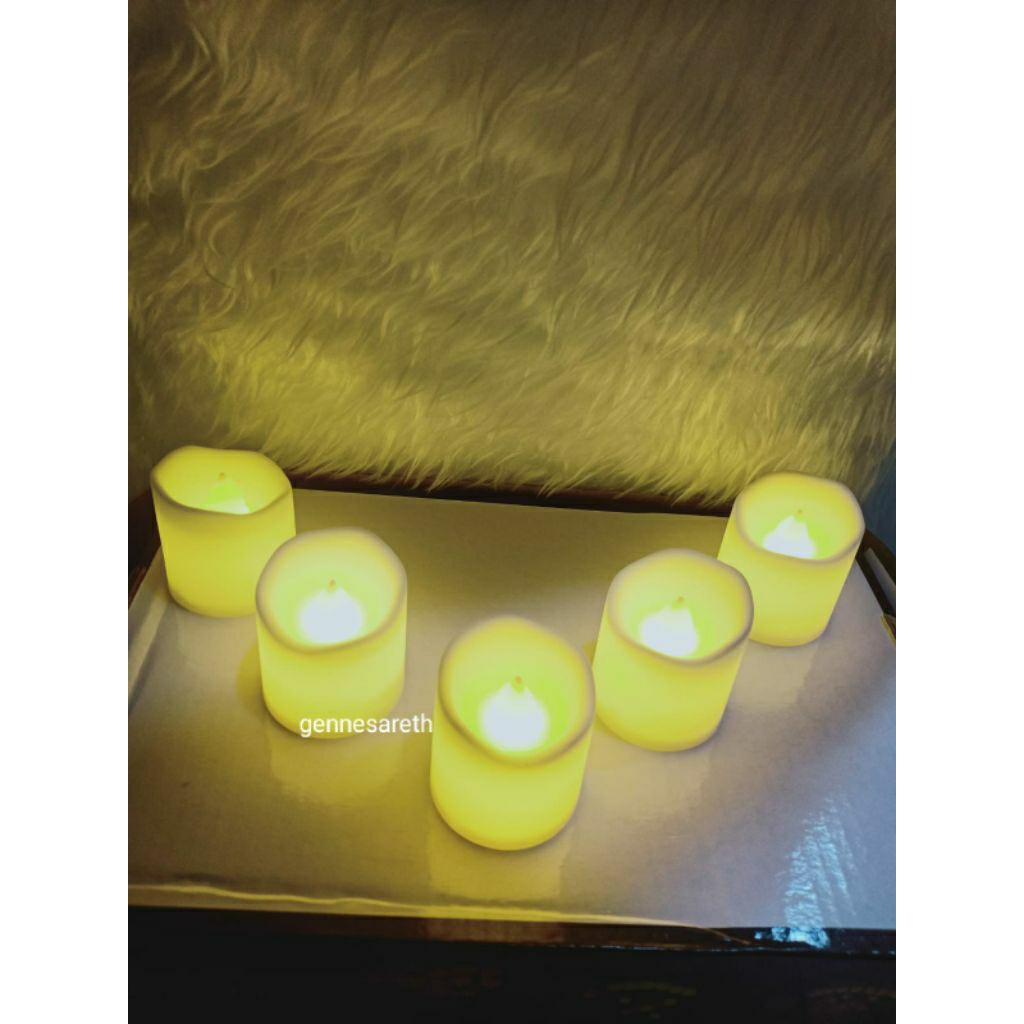 Lilin Led/Lilin Elektrik/Lilin Natal 4cm /Dekorasi Natal/Lilin malam Kudus