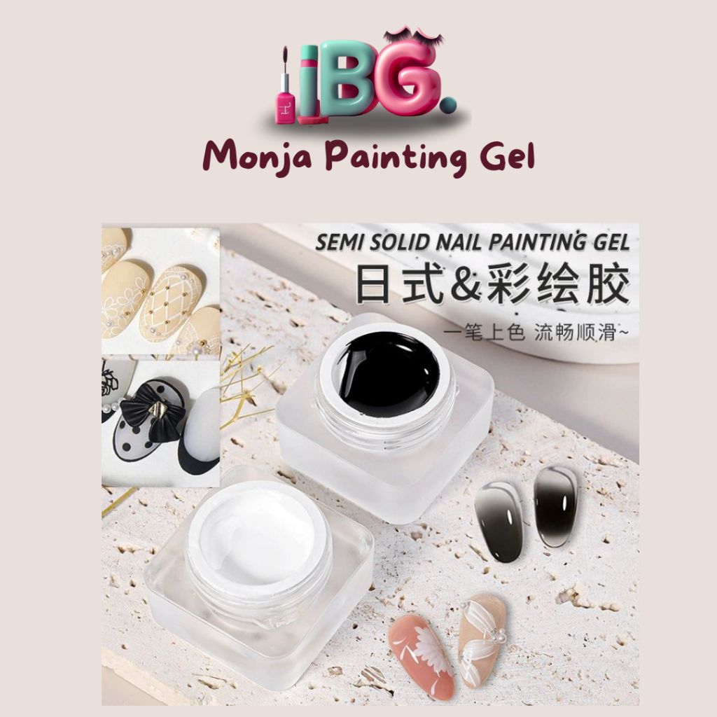 Monja painting gel Painting gel monja Painting gel black Painting gel white Painting gel monja