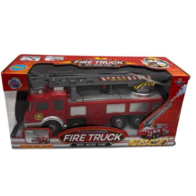 Mainan Mobil Pemadam Bisa Semprot Air Berjalan Lampu Suara / Fire Truck Toys
