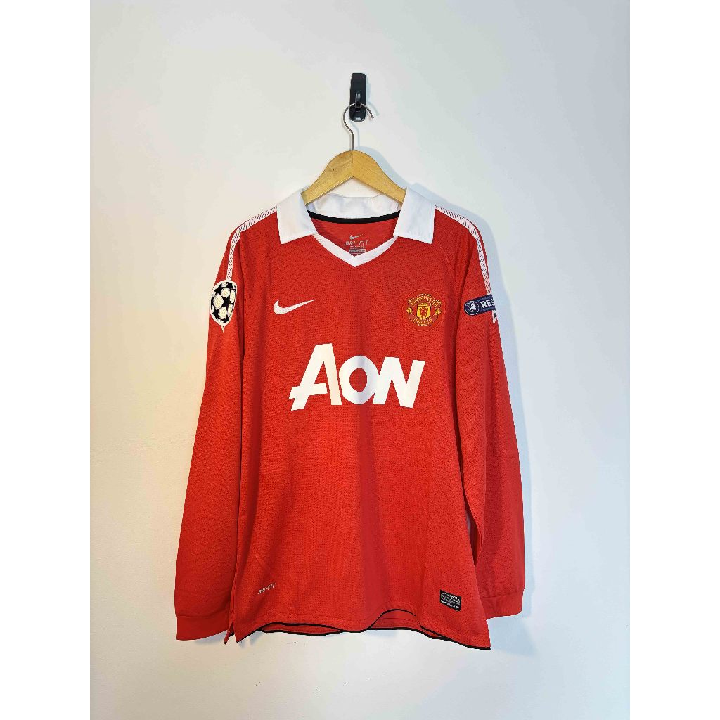 Long Sleeve Manchester United Home 2010–2011 – ROONEY 10 (Size L)