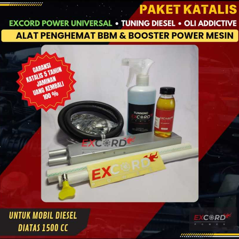 SPECIAL PROMO PAKET KATALIS PENGHEMAT BBM BOOSTER POWER MESIN MOBIL DIESEL EXCORD POWER UNIVERSAL