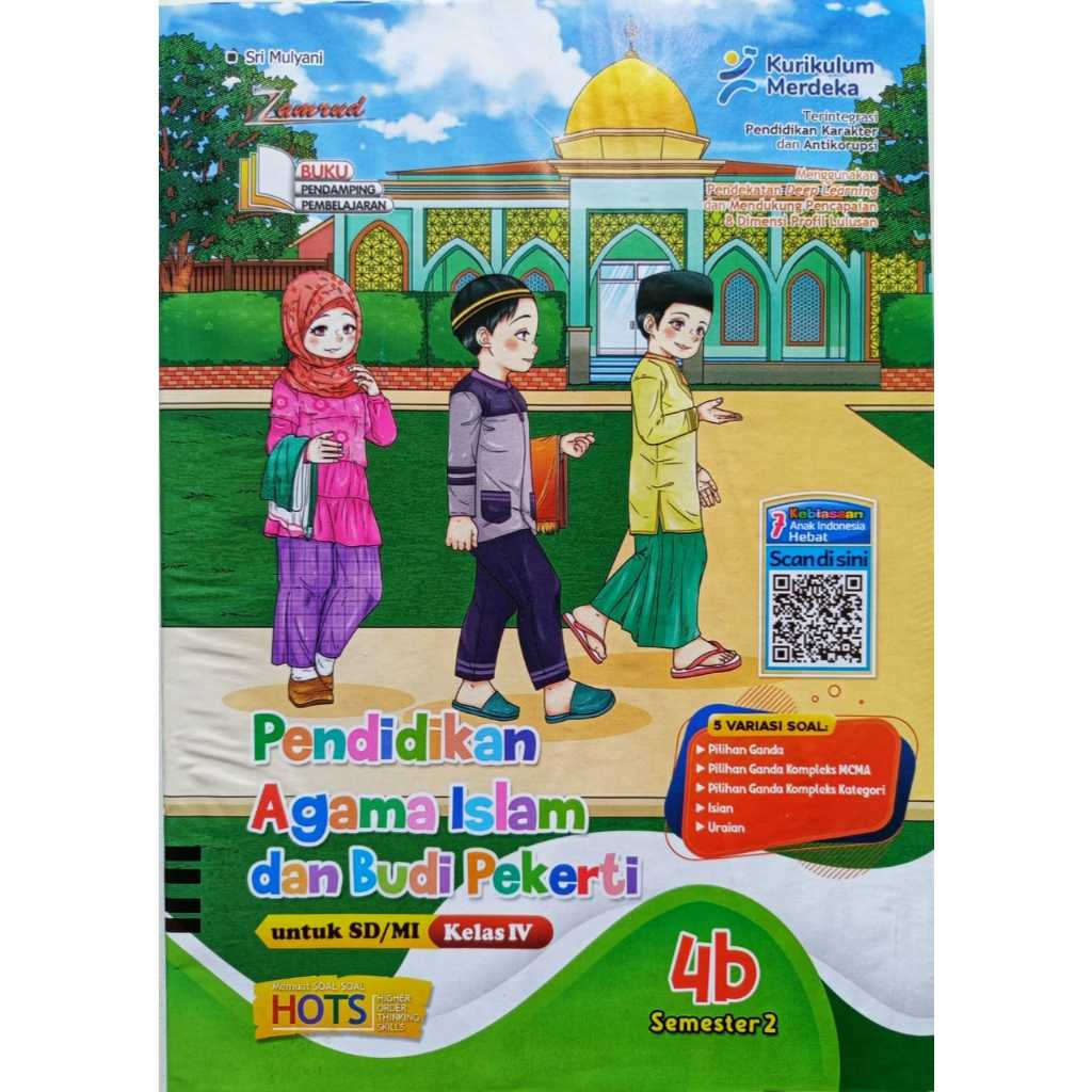BUKU LKS PAI SD/MI KELAS 4 SEMESTER 2 KURIKULUM MERDEKA 2025-2026 ZAMRUD