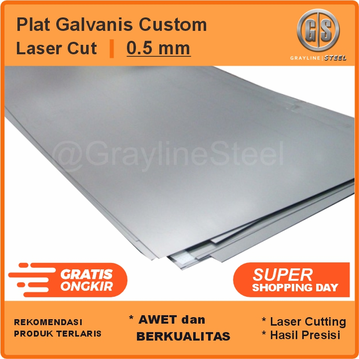 0.5 mm - Plat Galvanis - Custom Plat Galvanis