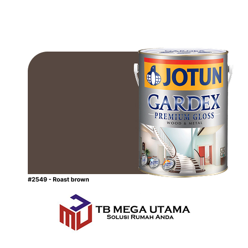 Jotun Gardex Semi Gloss Roast Brown 5 L | Cat Kayu & Besi Anti Karat & Jamur.