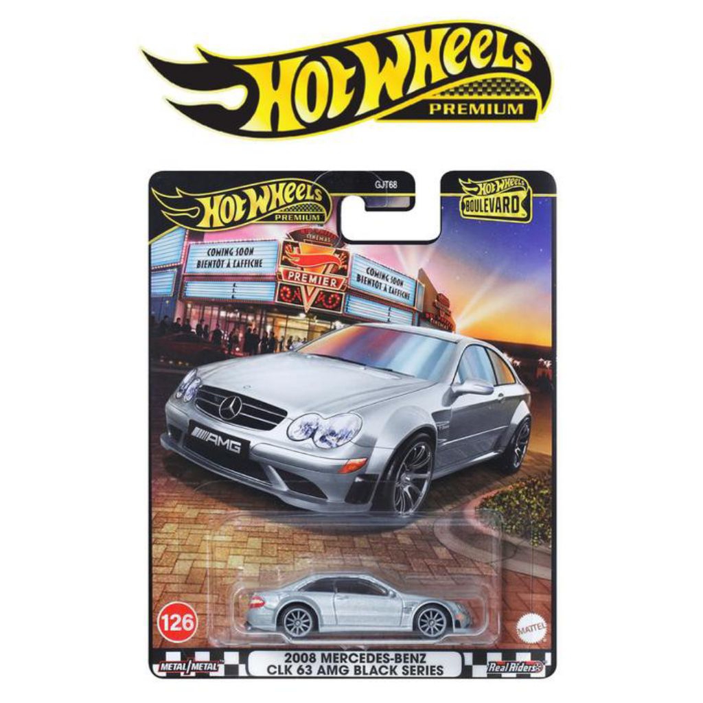 Hot Wheels Premium Boulevard 2008 Mercedes - Benz CLK 63 AMG Black Seris