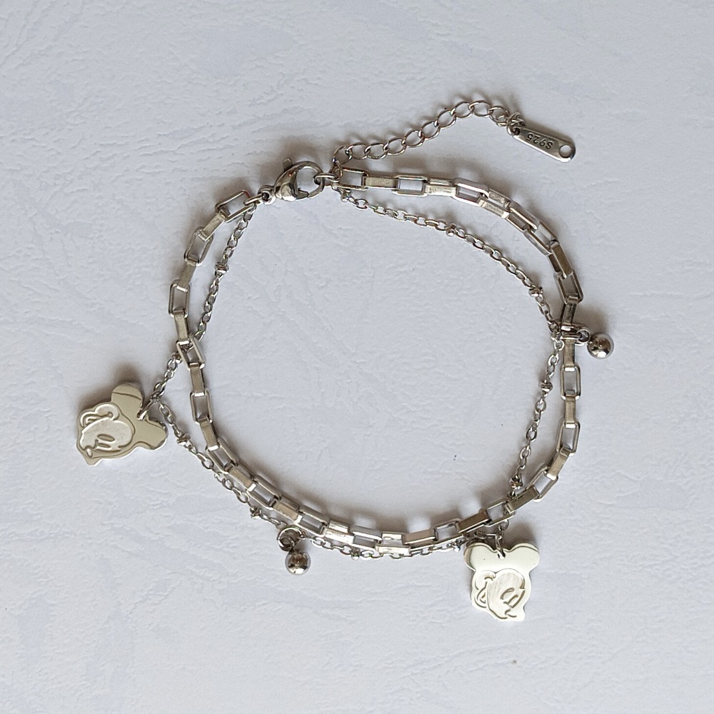Gelang Mickey Disney Bracelet Silver 925