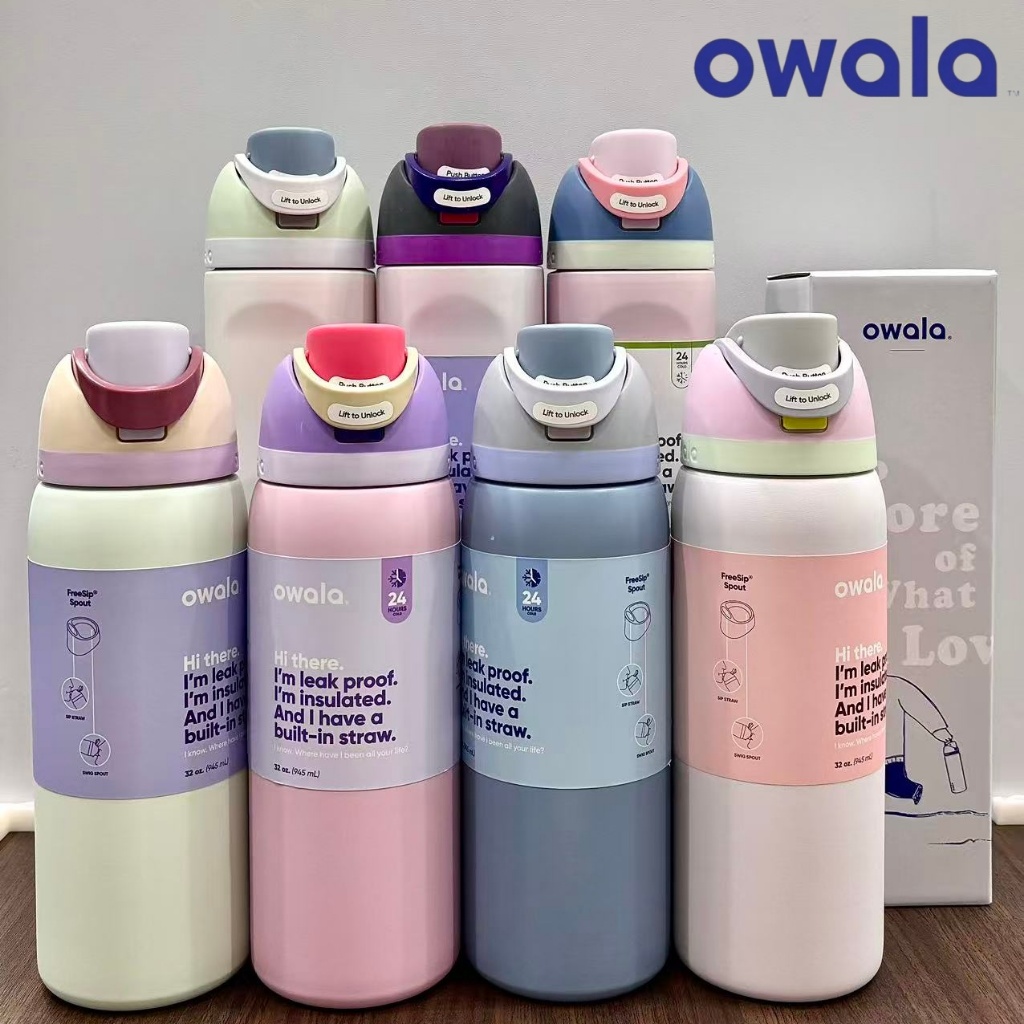 owala Botol Minum Owala Tumbler Stainless Freesip  owala water bottle 24/32/40oz original