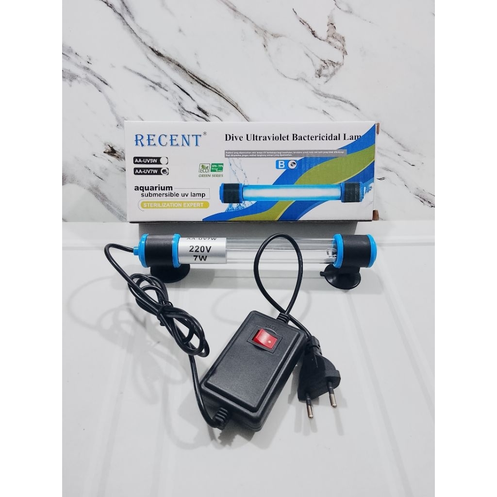 LAMPU UV AQUARIUM 7 WATT // RECENT AA UV 7 WATT // 20 CM