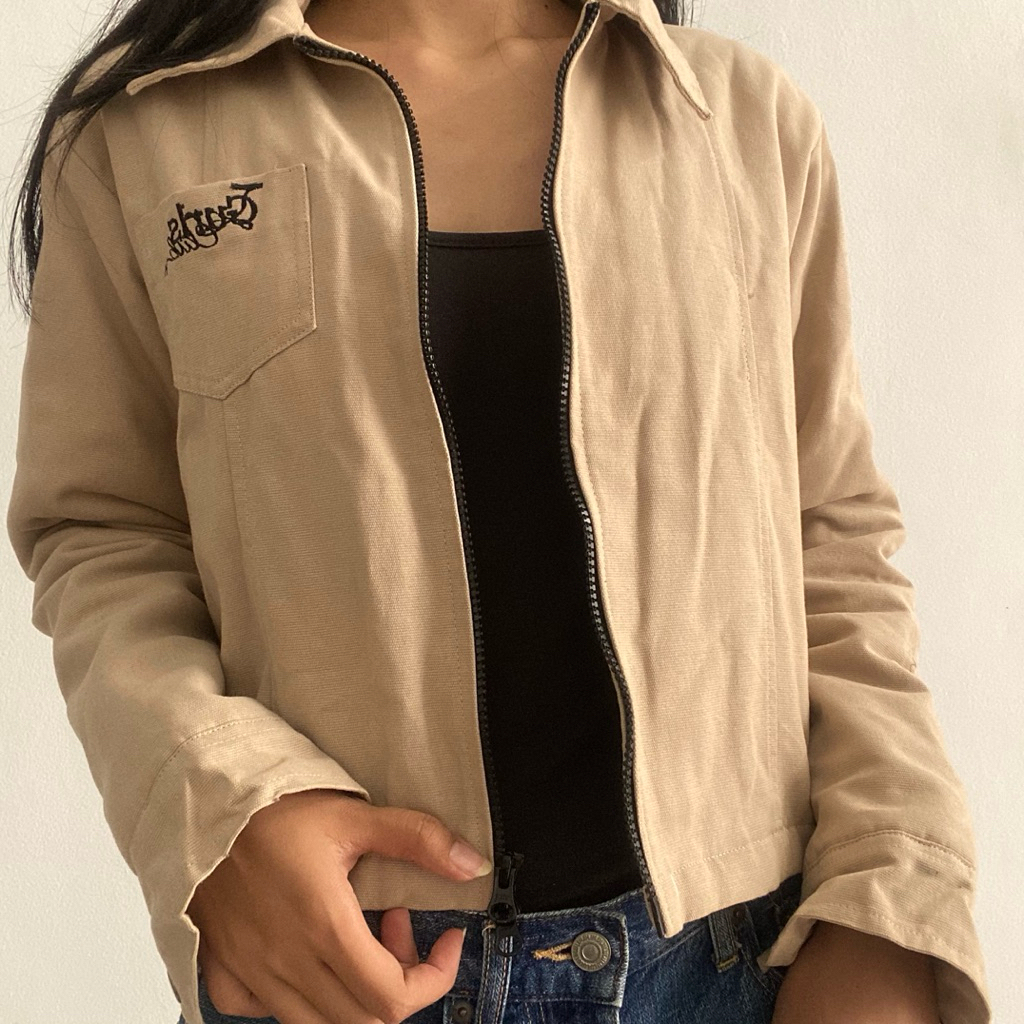 (PRELOVED) Jacket boxy cream