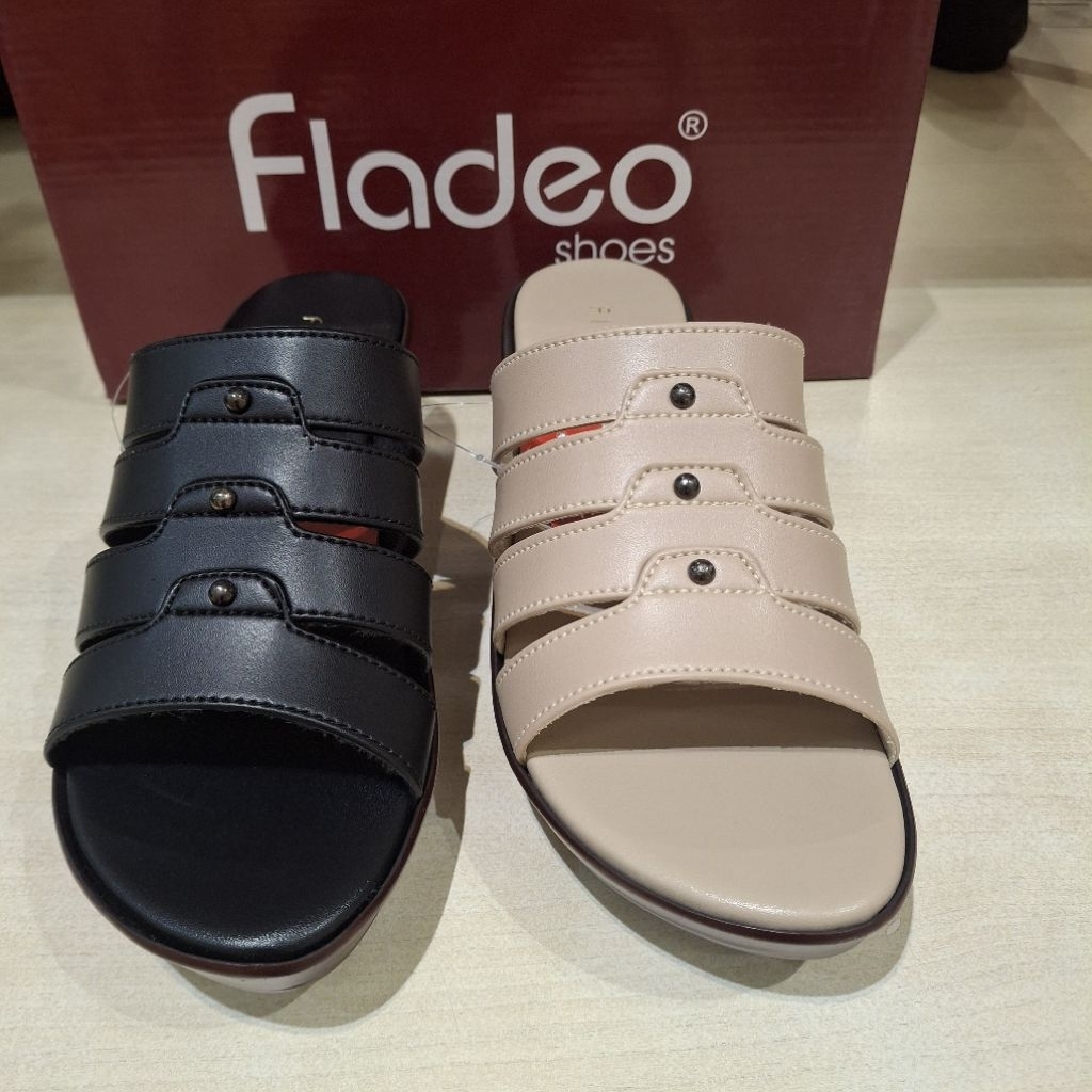 Fladeo sandal wedges 6cm wanita ringan & original size 36-40