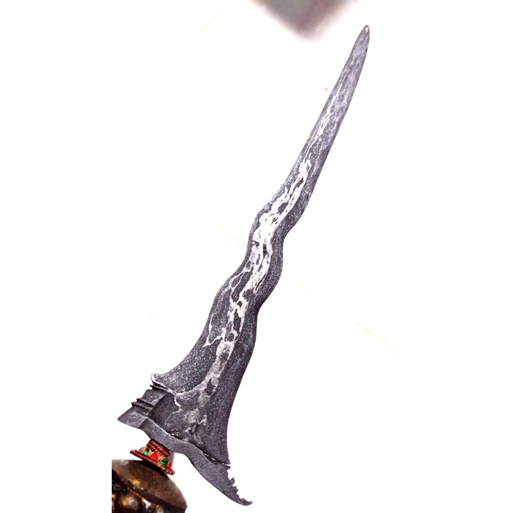 keris Bali dapur cacaran panjang bilah 37cm