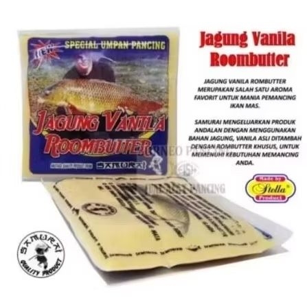 Umpan Pelet Stella Jagung Vanila Roombutter Spesial Umpan Ikan Mas/Tombro