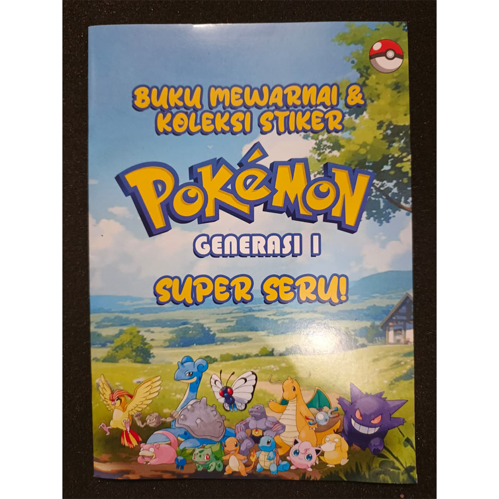 BUKU MEWARNAI & KOLEKSI STIKER POKEMON