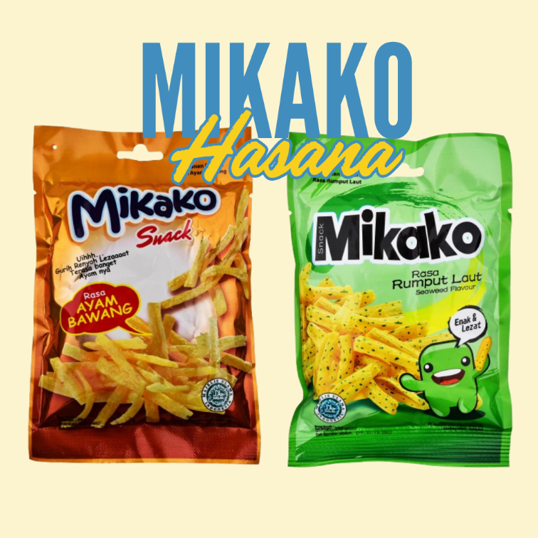 Mikako Snack Rasa Ayam Bawang dan Rumput Laut Isi 10 Pcs