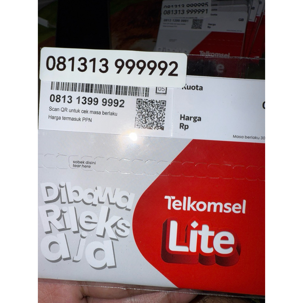 Nomor cantik telkomsel Simpati 4G kartu perdana nomer cantik Simpati 13 131 1313 131399 1313999 1313