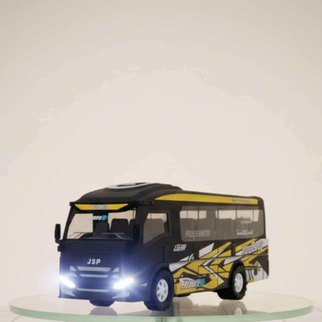 BASURI MAINAN ANAK REMOT KONTROL FULL  MUSIK  TELOLET MINIATUR LAMPU CAS  BISA ANAK BUS