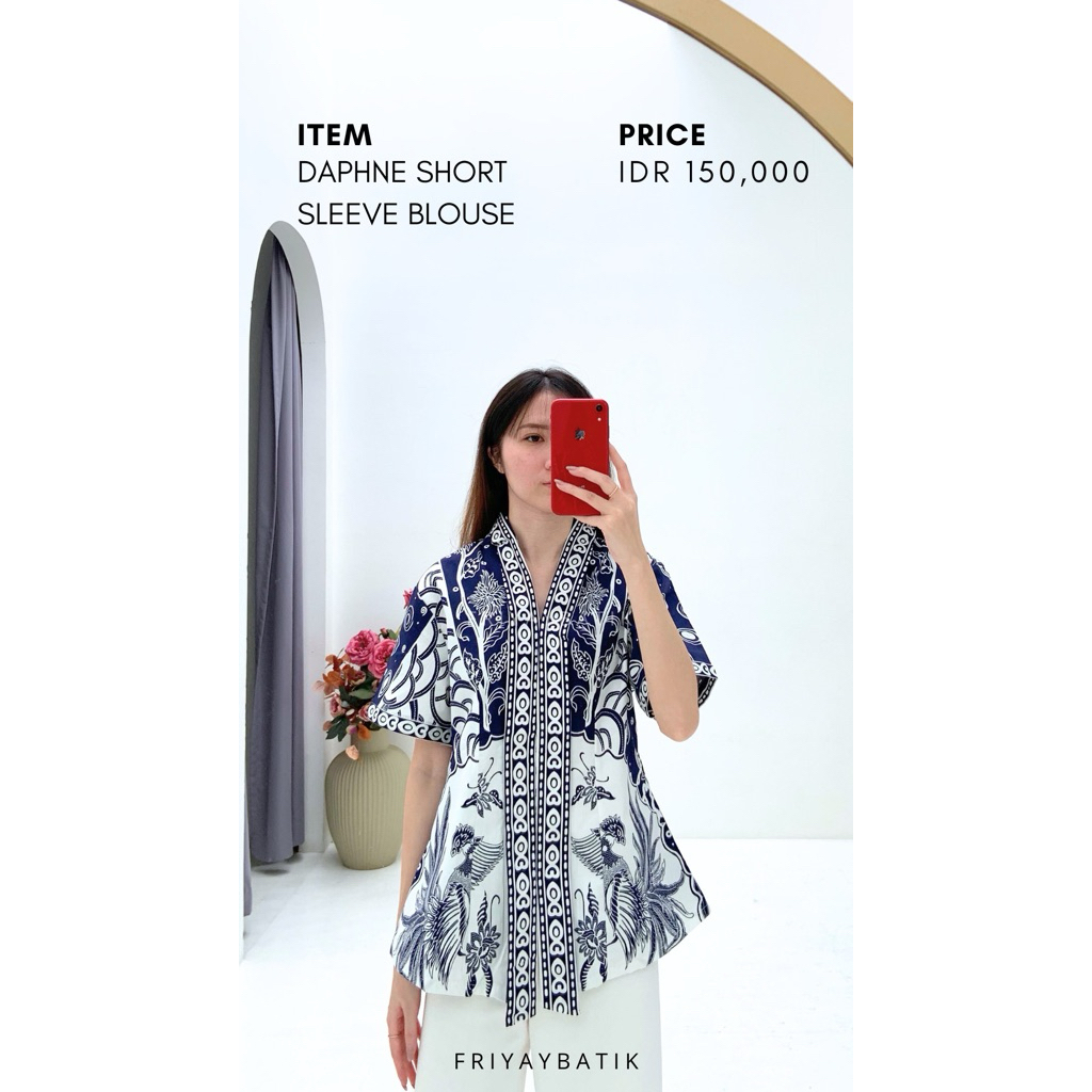 Daphne Slimfit Batik / Baju Atasan Batik Wanita