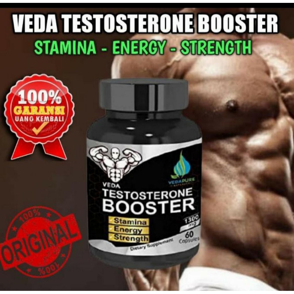 Suplemen Pria Gym Terlaris Veda Testosterone Booster Stamina Energy Strength
