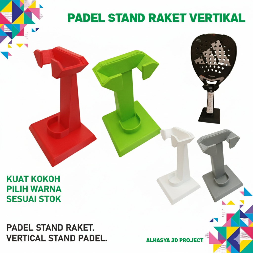 Padel Raket Stand Holder | Raket Padel Holder | Raket Padel Holder Penyangga Gantungan Cantolan Univ