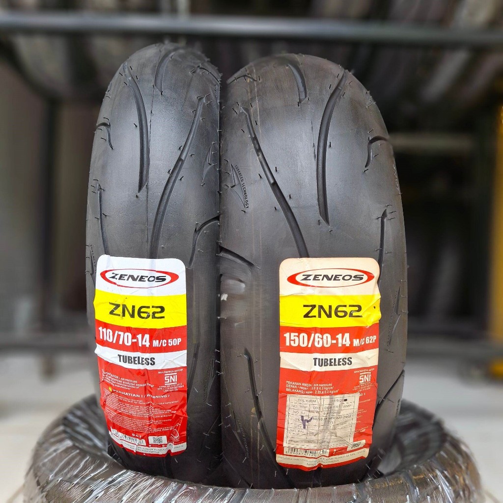BAN MOTOR ZENEOS ZN62 RING 14 100/80 110/70 140/70 150/60 ZN62 TUBELESS AEROX