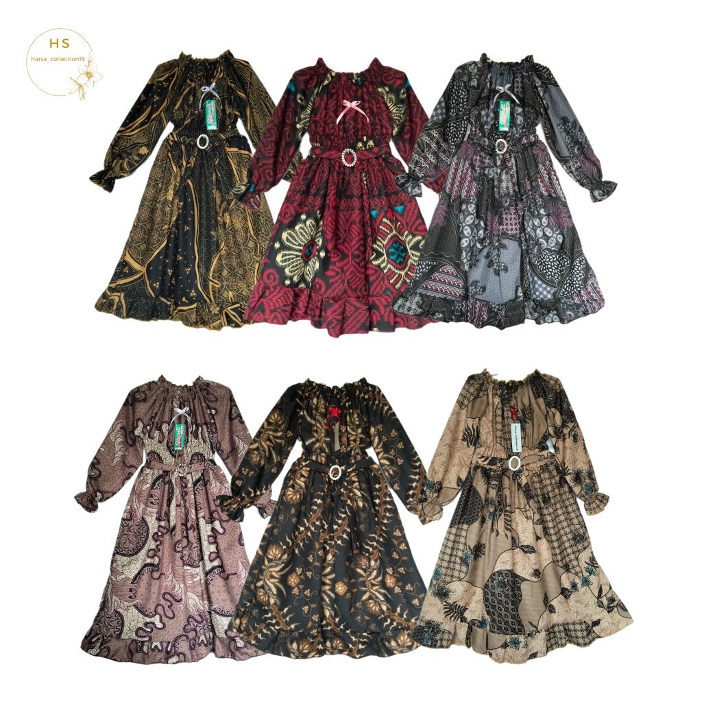 gamis batik anak perempuan gamis anak perempuan baju batik full