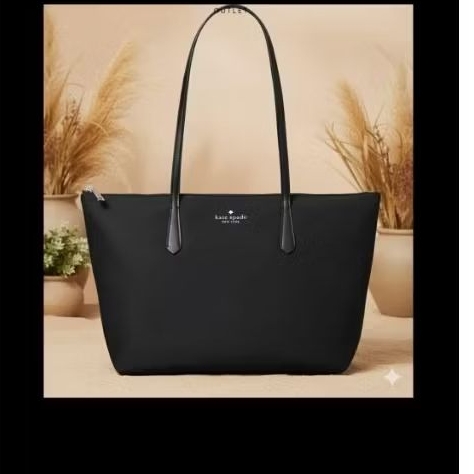 Ready Kate Spade Kitt Medium Tote Bag Nylon Black