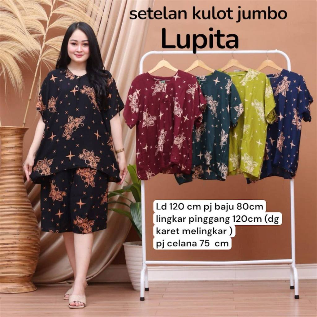 Setelan Kulot Jumbo busui dan bumil || set busui  set jumbo  kancing depan || setelan kulot wanita  
