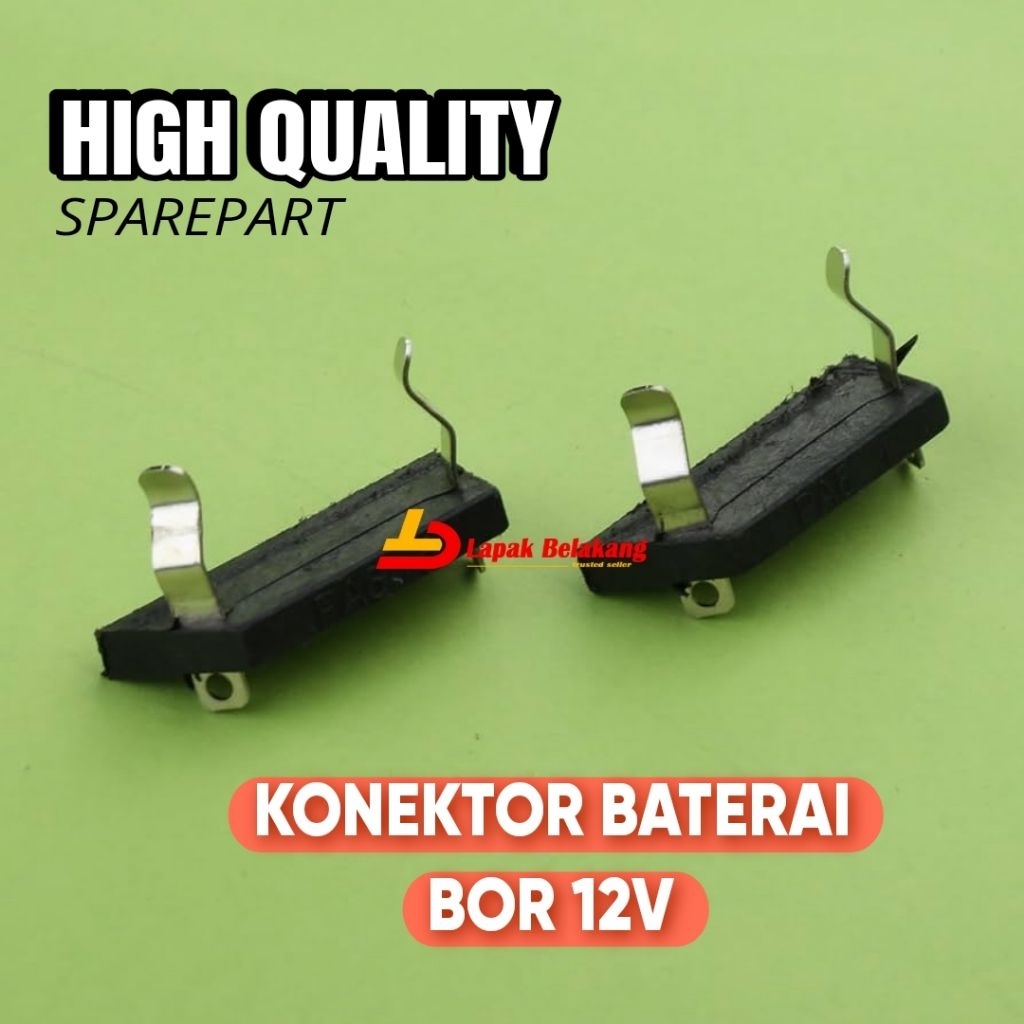 Konektor Soket Bor 12Volt Dudukan Baterai Mesin Potong Rumput 12Volt / Soket Baterai Gergaji / Konek