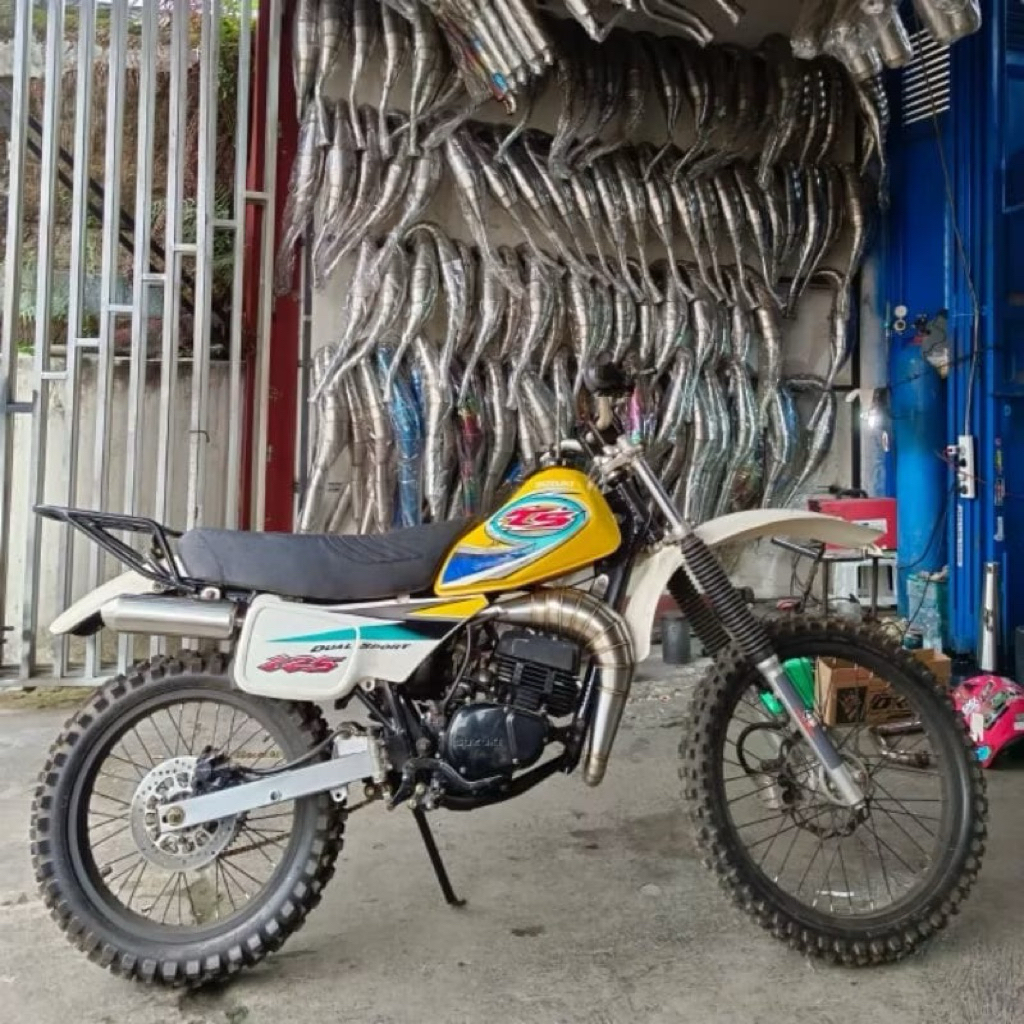 Knalpot Suzuki TS125 Stainless Steel Custom Nobrands Exhaust