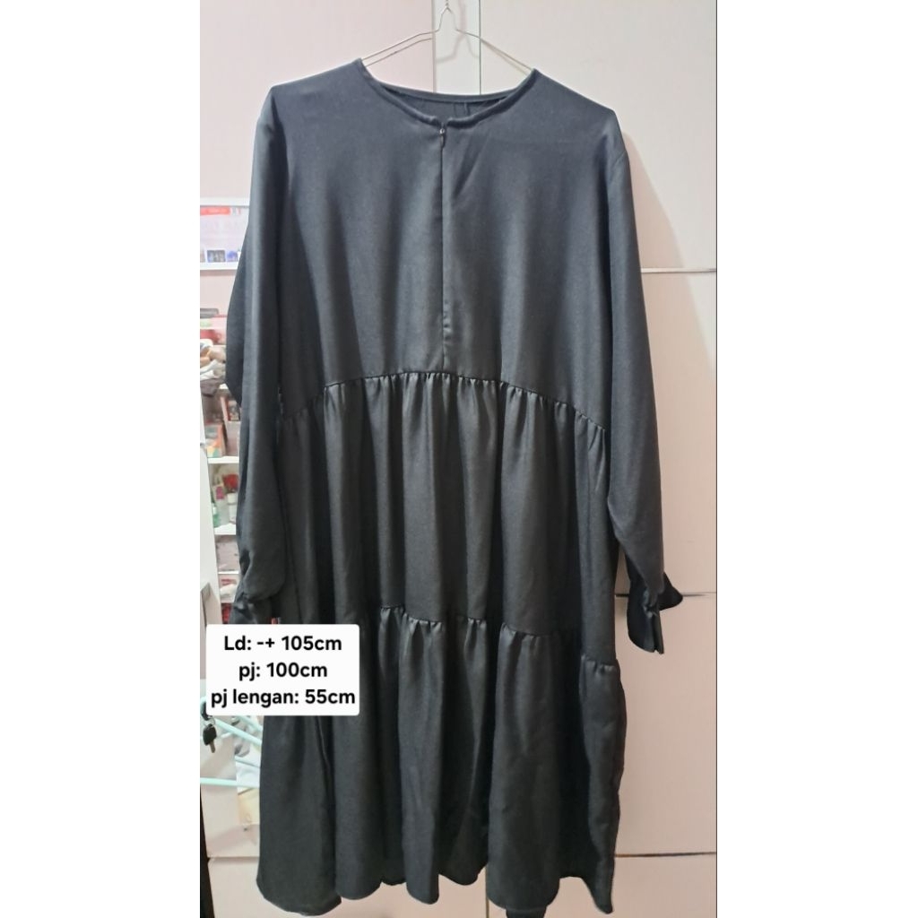 [PRELOVE] TUNIC POLOS WANITA HITAM BLACK // TUNIK WANITA RAFFLE HITAM POLOS