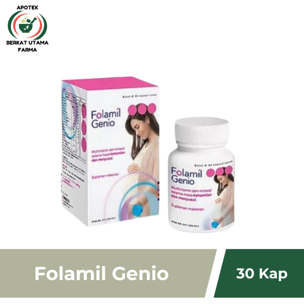 FOLAMIL GENIO MULTIVITAMIN DAN MINERAL WANITA IBU HAMIL
