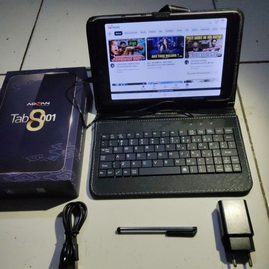 ADVAN G-TAB 8001 VANDROID 8"INCH 4G LTE RAM 3GB/32GB DUAL SIM SECOND FULLSET MULUS BERKUALITAS (Baca