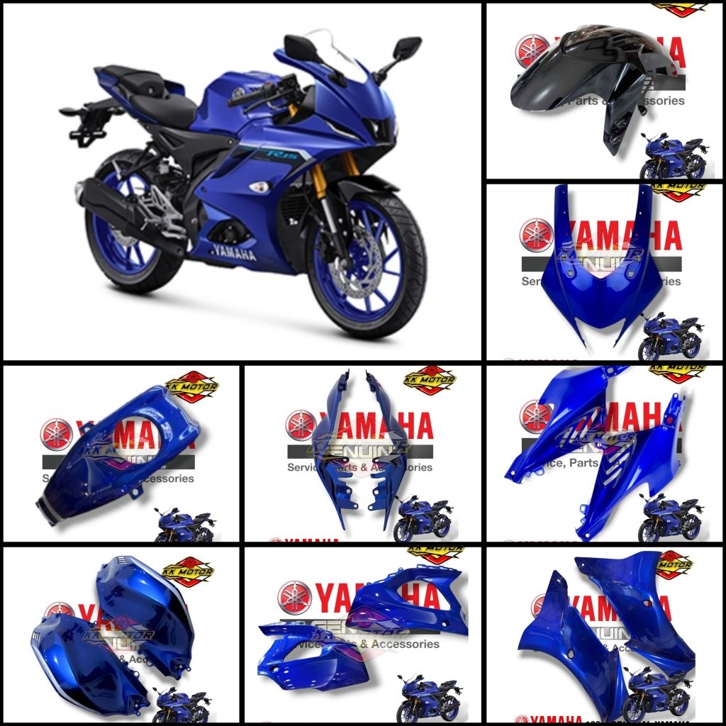 COVER FULL BODY HALUS R15 V4 BIRU ORIGINAL YGP
