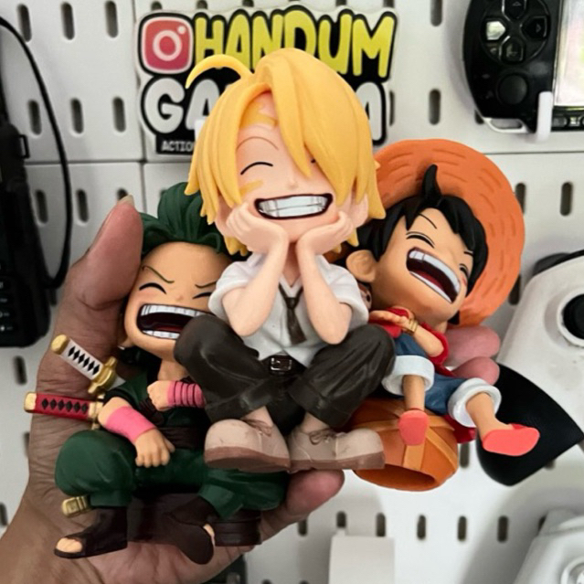 Action Figure One Piece - Luffy, Sanji, Zorro, Size Besar - Resin Statue Koleksi boneka one piece, m