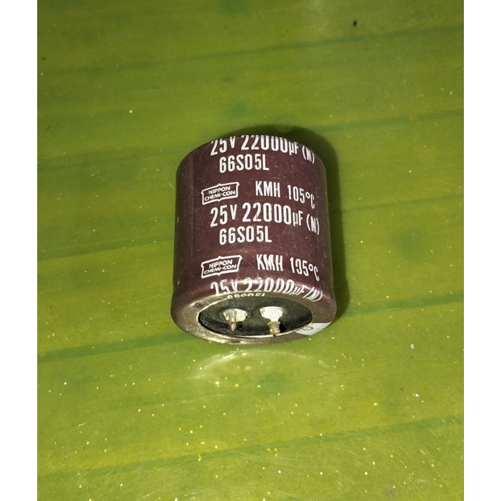 ELCO 25V 22000UF T 3.5CM D 3.5CM BEKAS